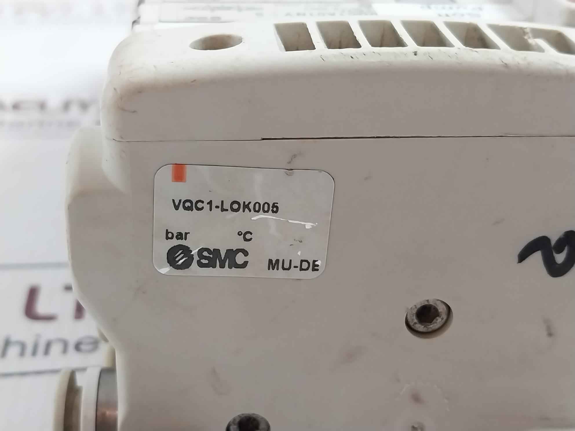 Smc Vqc1-lok005 Valve Terminal With 10 Solenoid Valve 0.15-0.7mpa Dc24v 0.5w