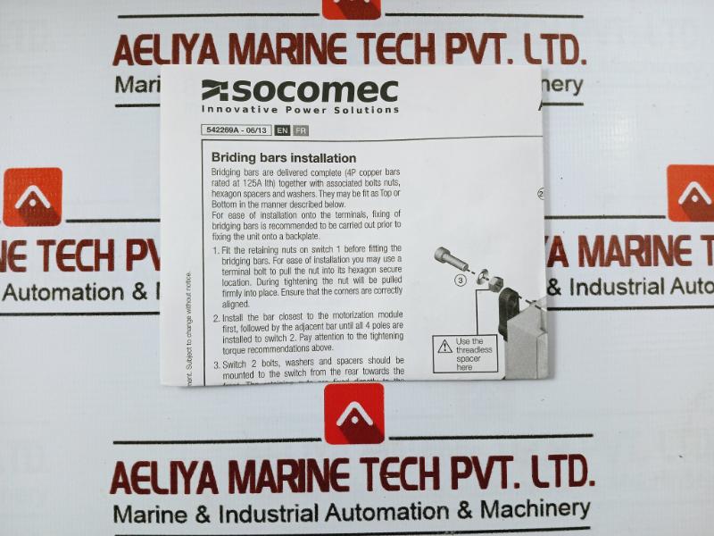 Socomec 95034010 Remotely Operated Transfer Switch 95034010sl 50/60hz