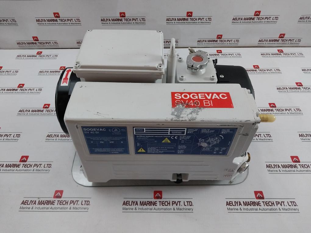 Sogevac Sv40 Bi Rotary Vane Vacuum Pump 1000Mbar 180-264V 50/60 Hz