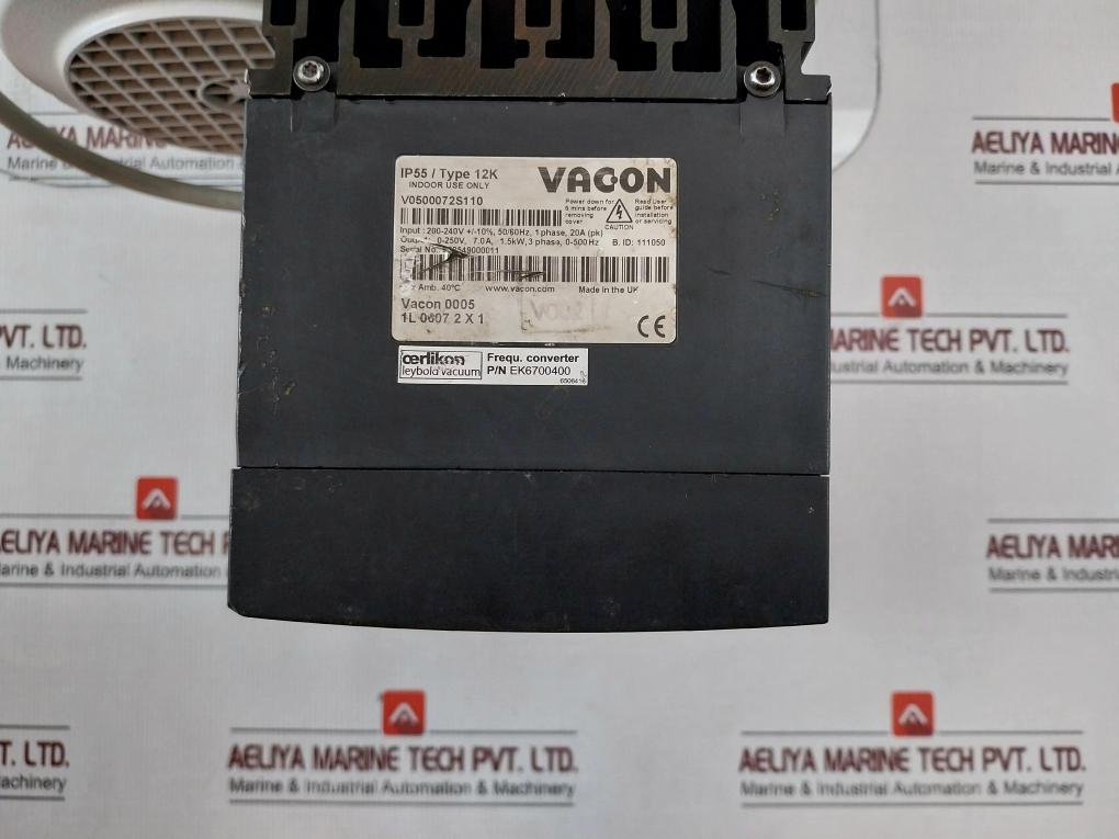 Sogevac Sv65 Bi Fc Single-stage Oil-sealed Rotary Vane Pump X Series Ek6700400