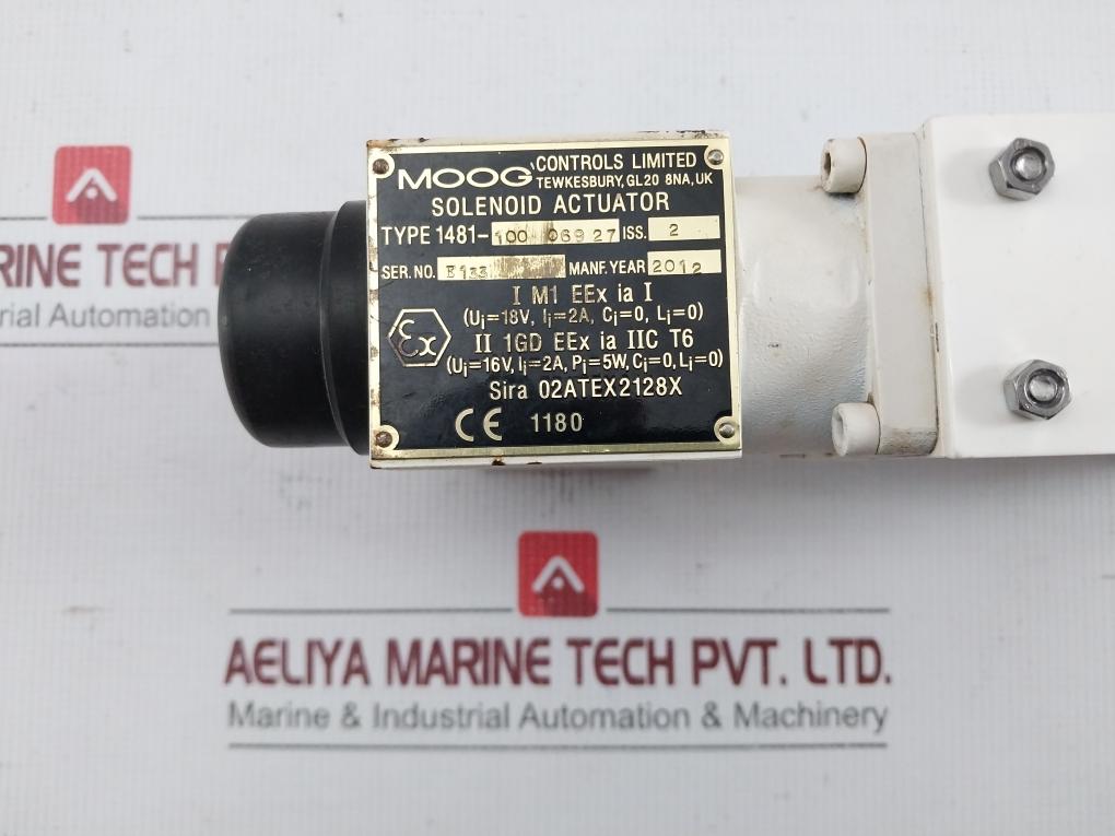 Solenoid Actuator 1481-100 06927 Moog 18V 2A