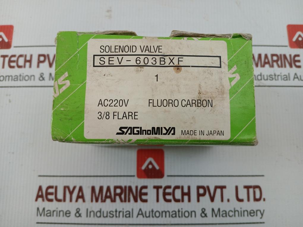 Solenoid Valve For Refrigerant 2.94 Mpa Saginomiya Sev-603Bxf