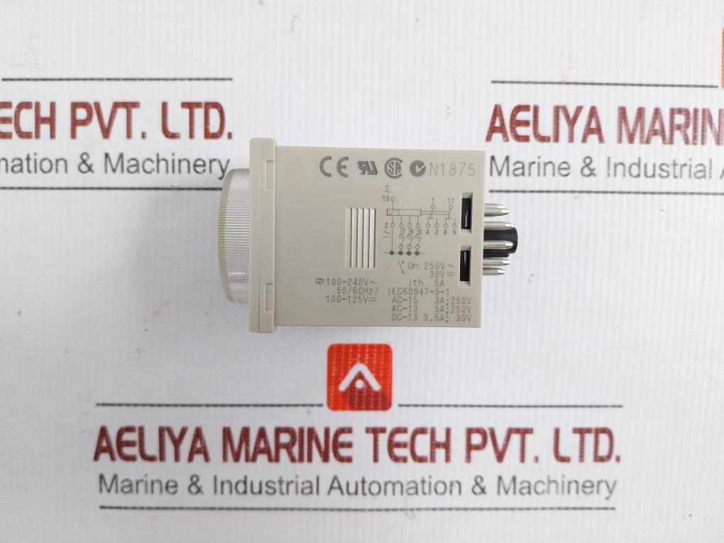 Solid-state-Timer-100-240Vac-50-60Hz-5A-0696882-6A-Omron-H3Cr-a8E-208491-8