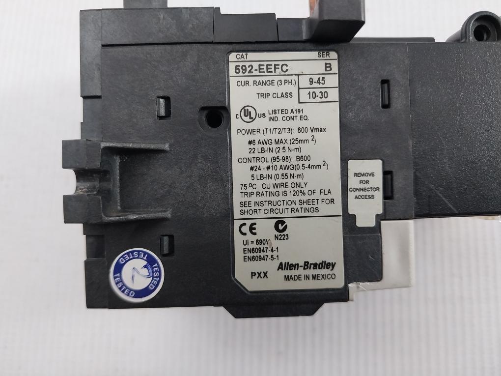 Solid-state Overload Relay 592-eefc E1 Plus Allen-bradley 600Vmax