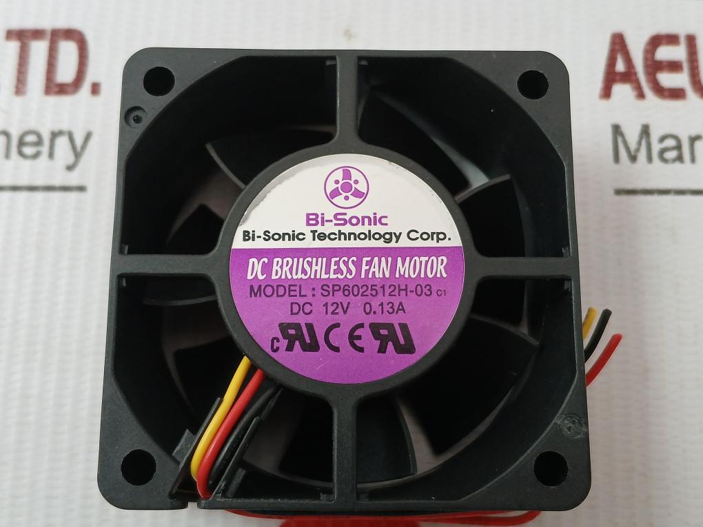 Sp602512h-03 Bi-Sonic Dc Brushless Fan Motor 12v 0.13a