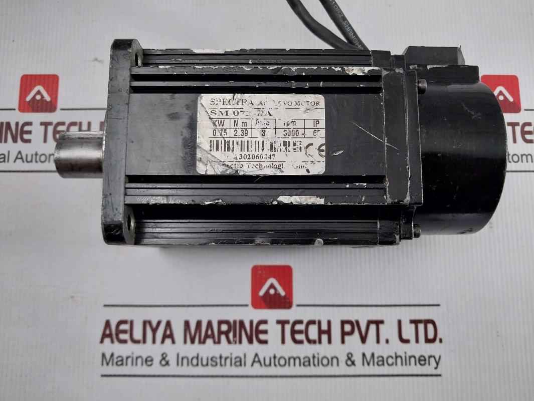 Spectra Sm-072-pa Ac Servo Motor 3amp 3000rpm Ip65