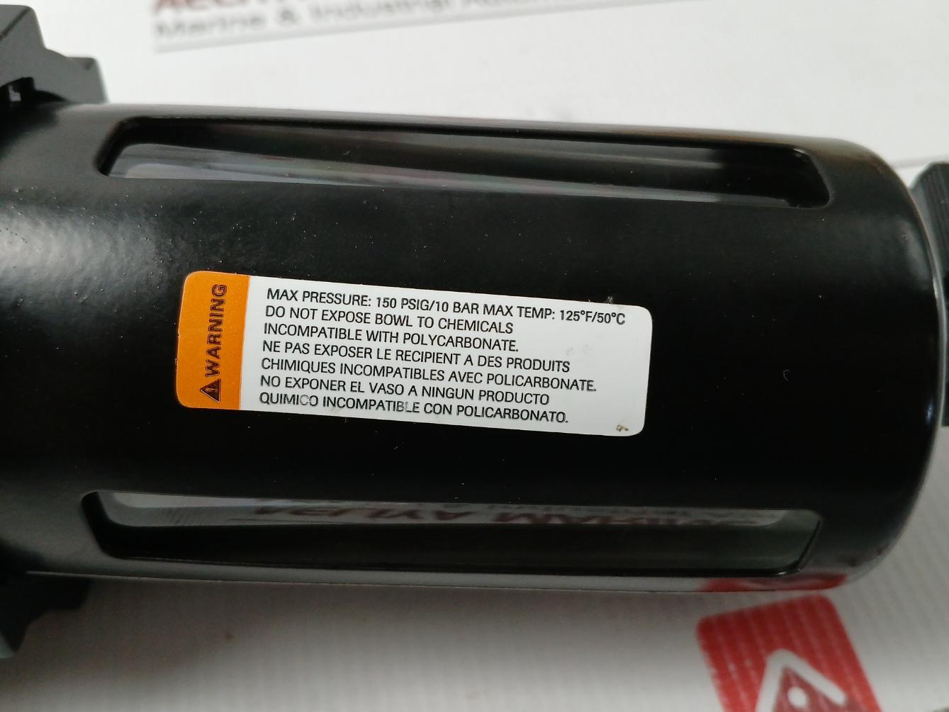 Speedaire 4Zl52A Compressed Air Filter 3/4" 150 Psig/10 Bar Max