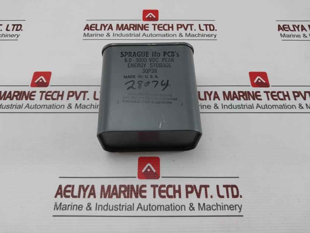 Sprague 30P38 6.0-3000 Vdc Peak Energy Storage