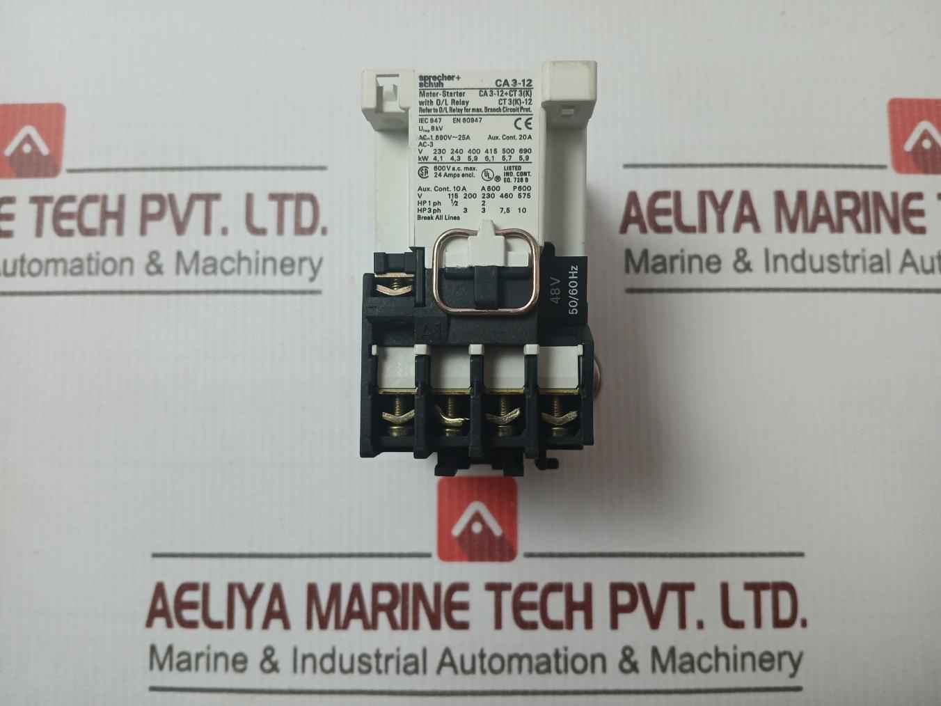 Sprecher+Schuh Ca3-12-10 Contactor Motor 50/60 Hz