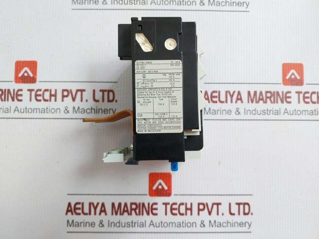 Sprecher+Schuh Thermal Overload Relay Ct 3-63 600V Ac