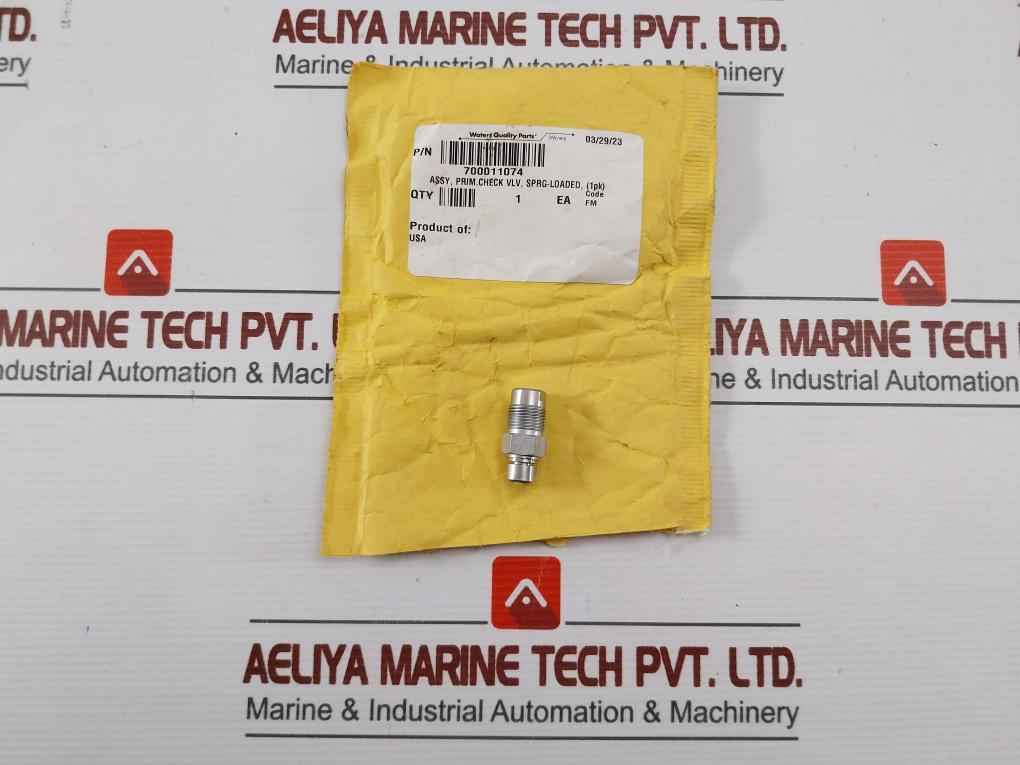 Spring Loaded Primary Check Valve Assembly Part No.700011074 Waters