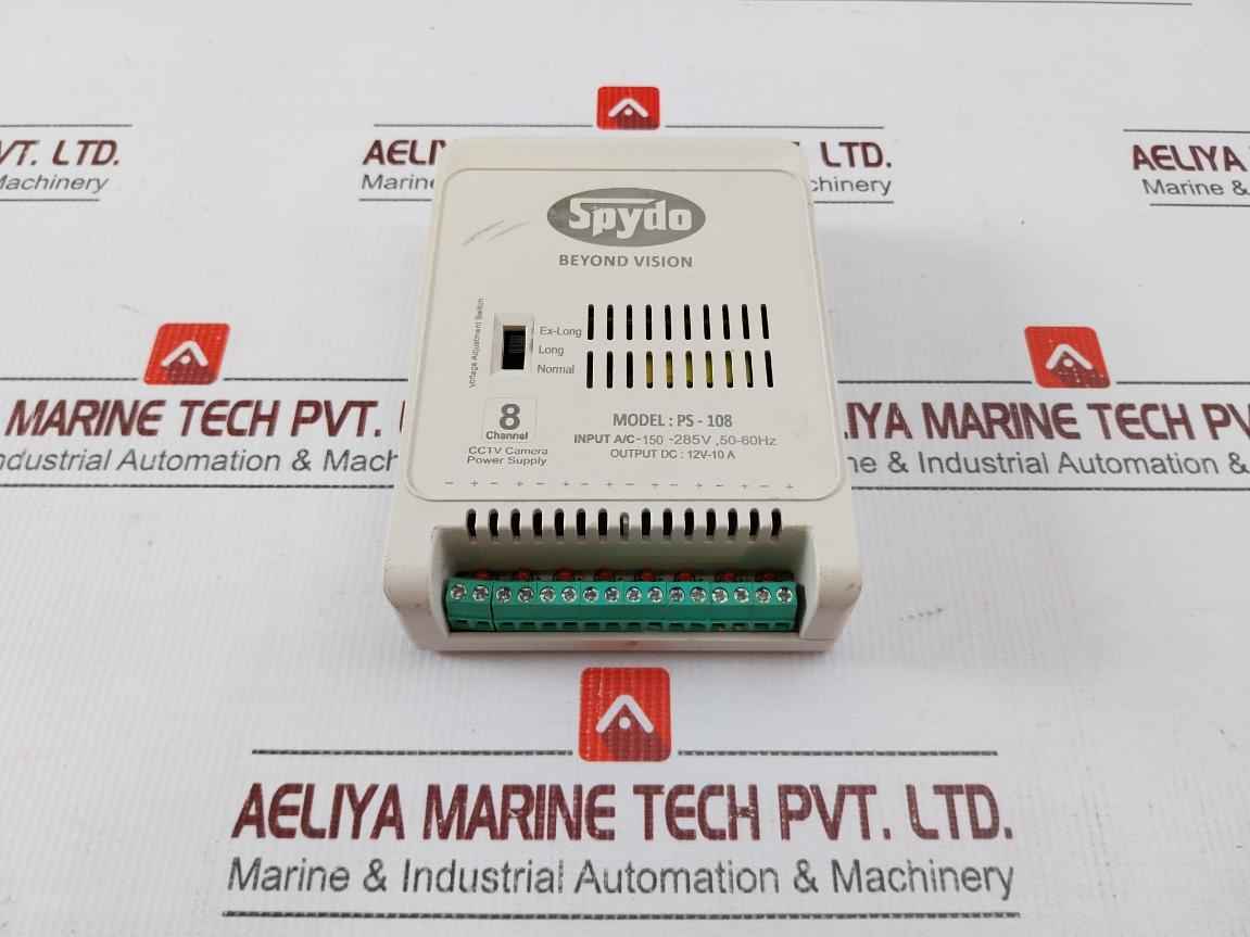 Spydo Ps-108 8 Channel Cctv Camera Power Supply 150-285V 50-60Hz