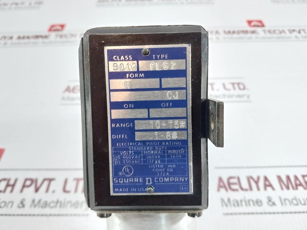 Square D 9012 Flg2 Pressure Regulator Switch