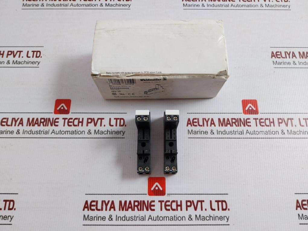 Src 2Co Weidmuller 2-pole Relay Socket Screw Terminal Box 12A (1 Box= 10 Pcs)