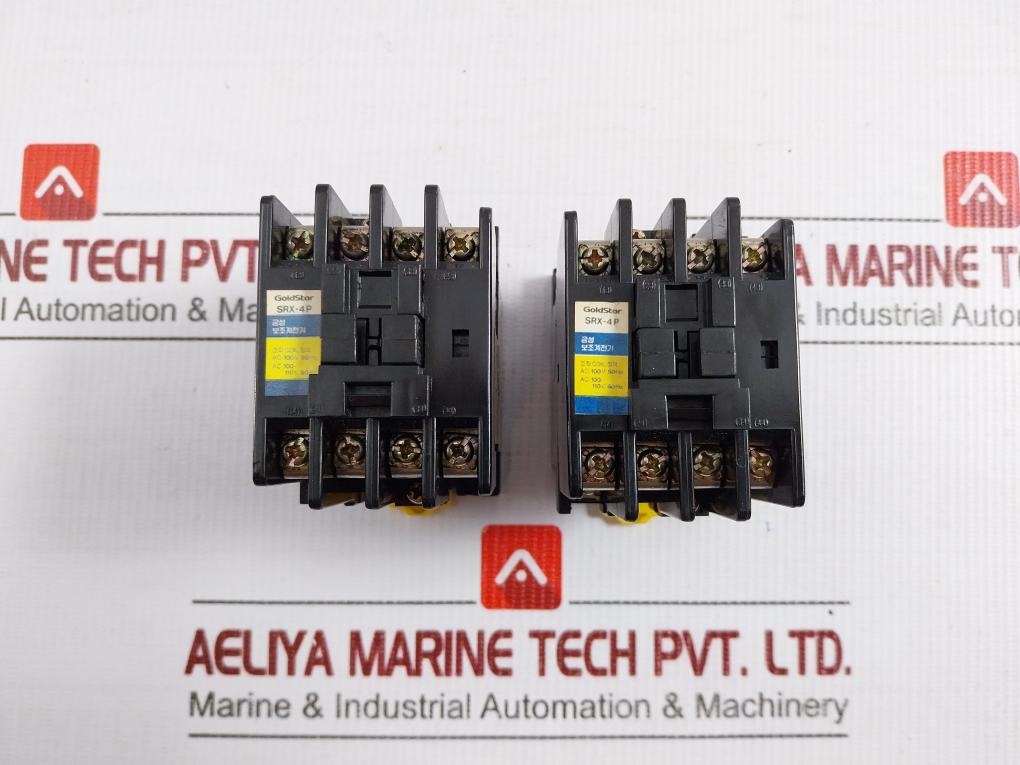 Srx-4P Auxiliary Relay 100–110 Vac 50/60Hz Goldstar