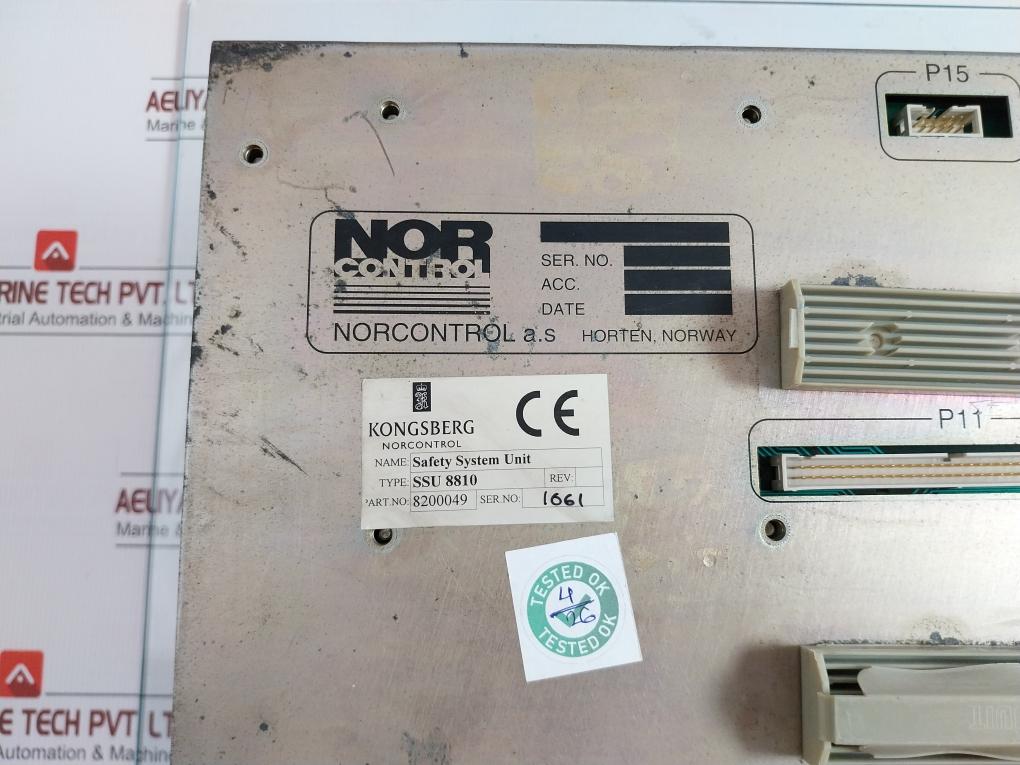 Ssu 8810 Safety System Unit Norcontrol Nn-801.1, He-220293E, He220265 B