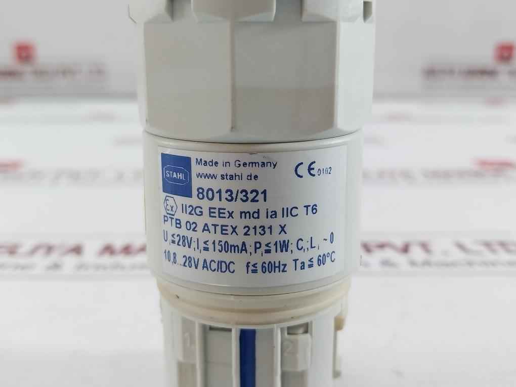 Stahl Indicating Lamp For Panel Mounting Set 10,8...28V Ac/Dc Part No: 8013/321