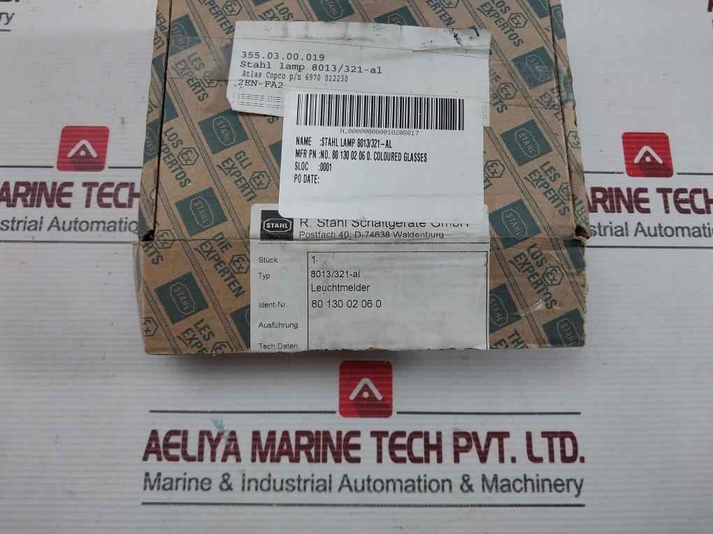 Stahl Indicating Lamp For Panel Mounting Set 10,8...28V Ac/Dc Part No: 8013/321