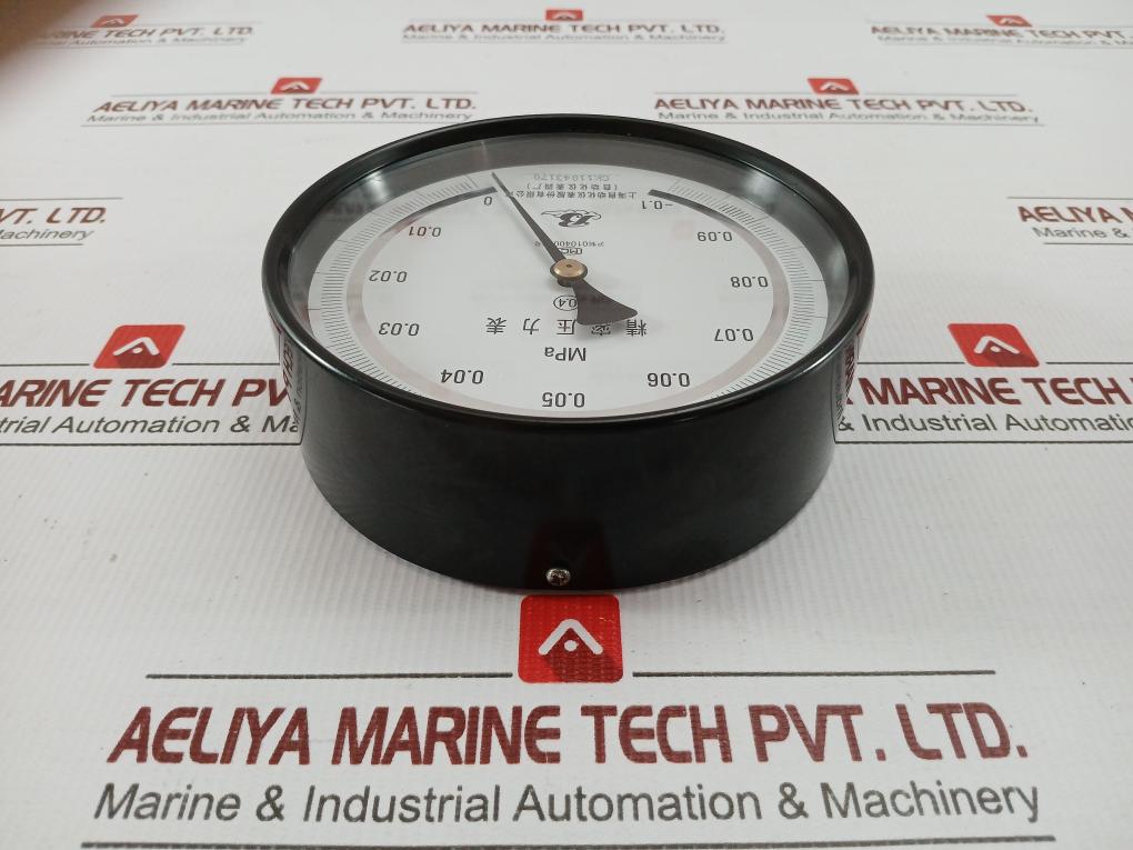 Standard Pressure Gauge Part No Yb-150 Shanghai Automation Range-0.1 To 0 Mpa