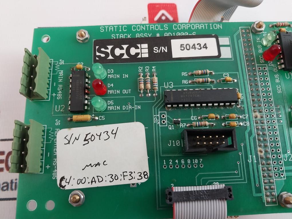 Static Controls Ad1000-6 Memory Card Board