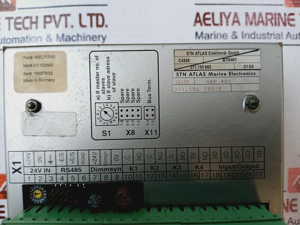 Stn Atlas Kbd.P0045 Bridge Alarm System
