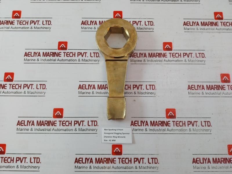 Striking Wrench Non-sparking 6 Point Hexagonal Slogging Spanner Hammer Ring 41 Mmbk
