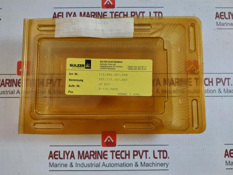 Sulzer Engine Slow Turning Pcb Card 112.046.021.200