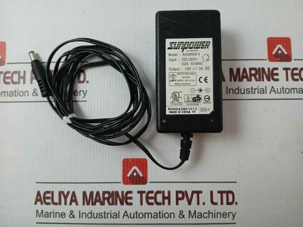Sunpower Sa06N09-v Power Adapter 240V-50-60Hz-0.8A