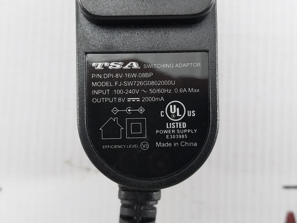 Switching-Adaptor-100-240V-50-60Hz-0-6A-By-Tsa-Dpi-8V-16W-08Bp-Fj-sw726G0802000U-208760-8