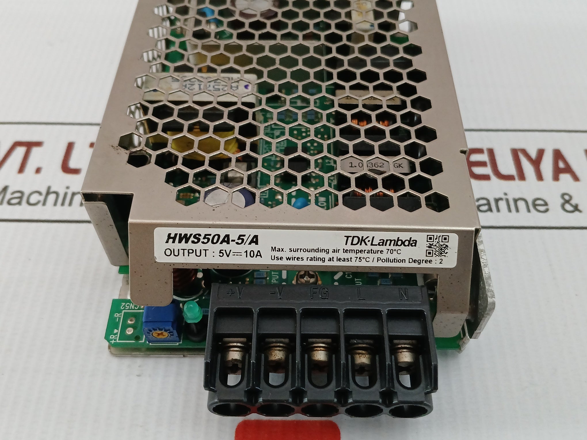 Switching Power Supply Input-100-240Vac 0.7A 50-60Hz Tdk-lambda Hws50A-5/A