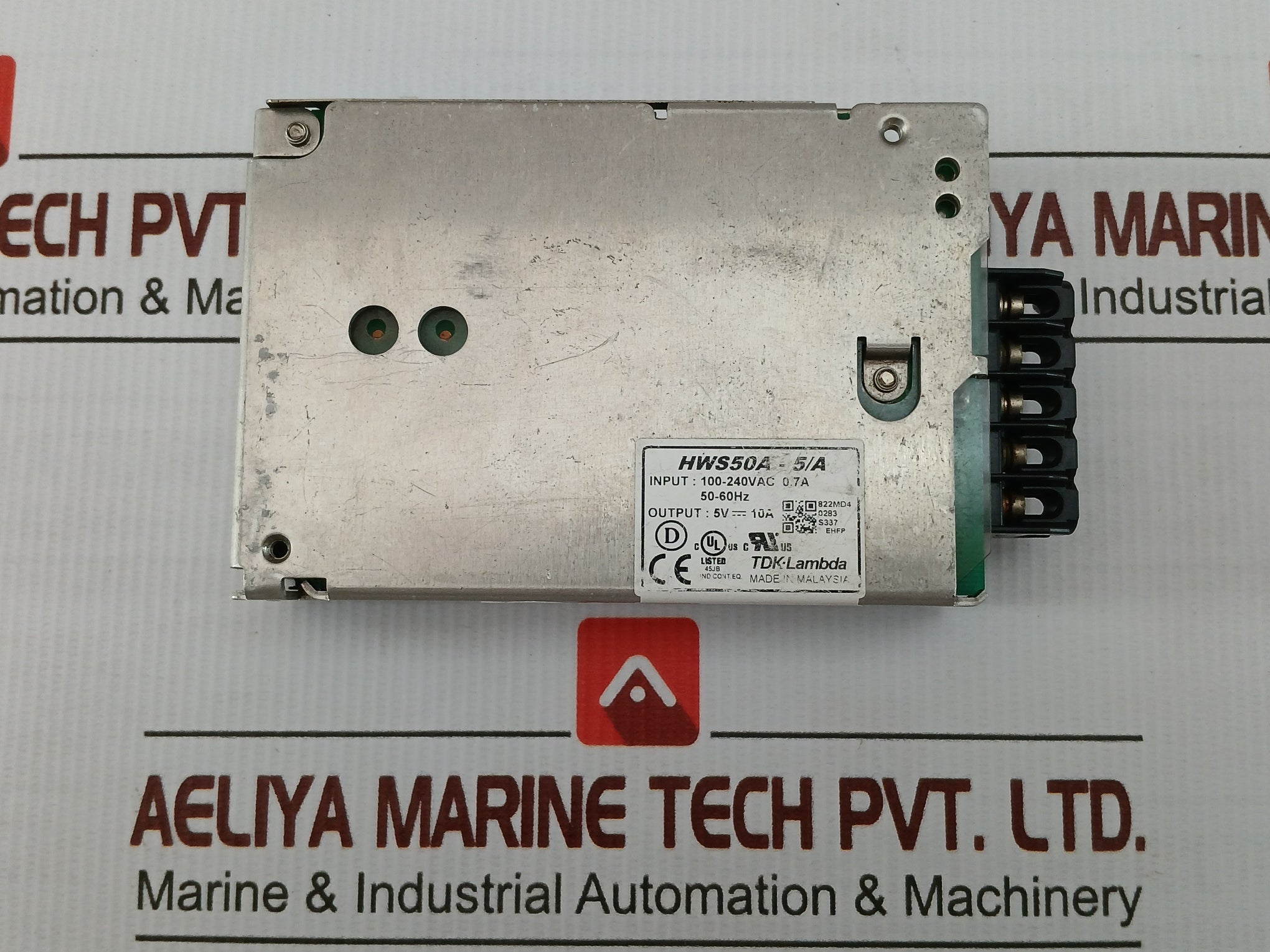 Switching Power Supply Input-100-240Vac 0.7A 50-60Hz Tdk-lambda Hws50A-5/A