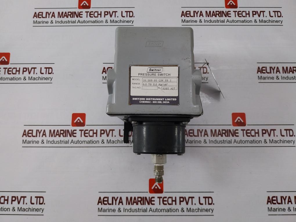 Switzer Gm 203 02 C2K 33 Z Pressure Switch 15A 250V Ac M.W.P: 4 Bar