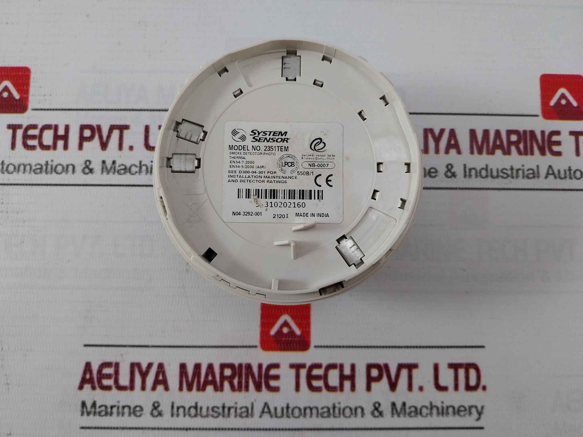 System Sensor 2351Tem Optical Smoke Detector N04-875-300 03