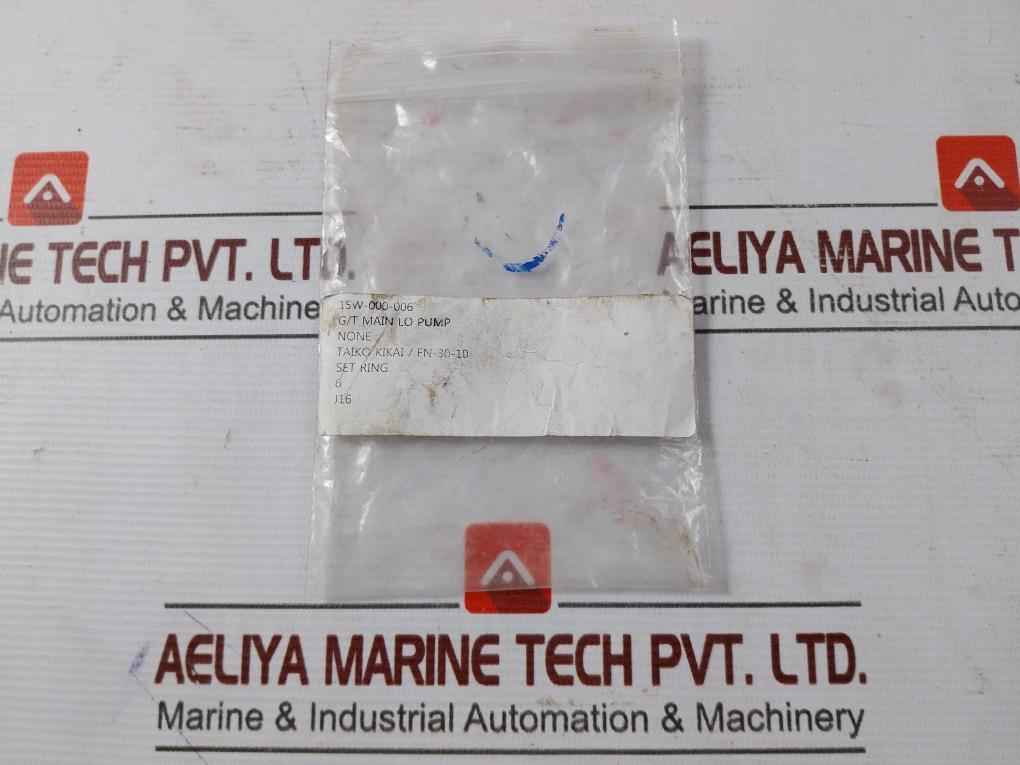 Taiko Kikai Fn-30-10 G/T Main Lo Pump Set Ring 15W-000-006