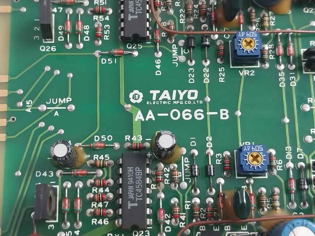 Taiyo Electric Aa-066-b Pump Control Pcb G/e Boost Air Abn Dnf-m2