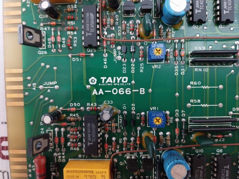 Taiyo Electric Aa-066-b Printed Circuit Board 9501.