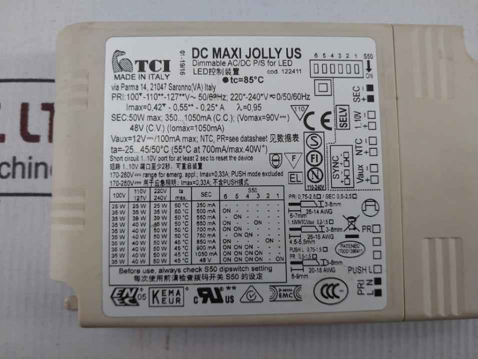 Tci 122411 Universal Led Control Drive 85C 50/60Hz