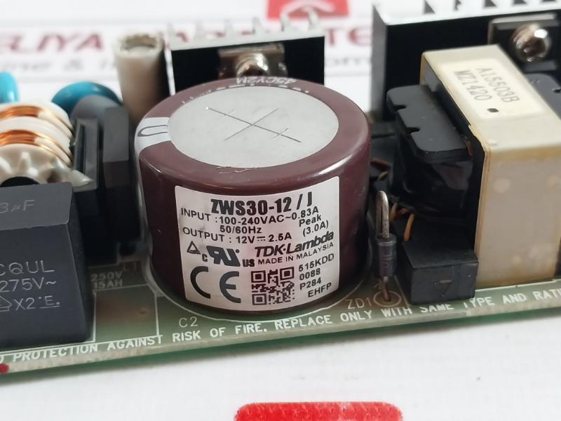 Tdk-lambda Zws30-12/J Board For Smps 12V 2.5A/3A 100-240Vac 30W Input Ac Output