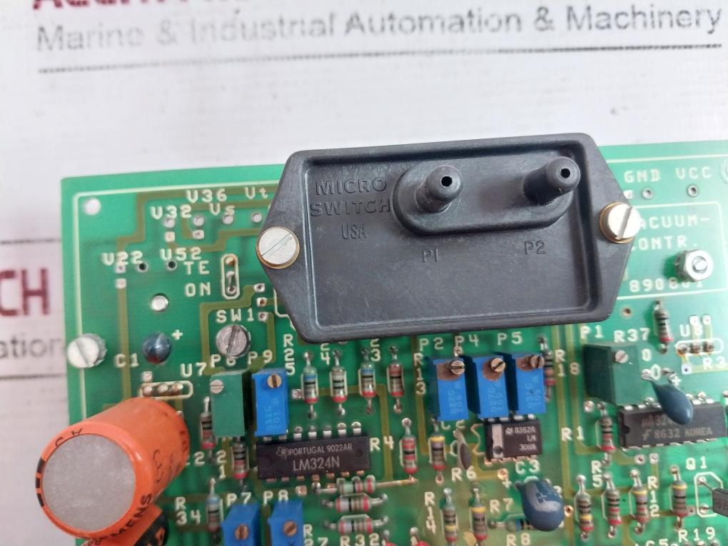 Teamtec 890801 Incinerator Vacuum Control Board Used