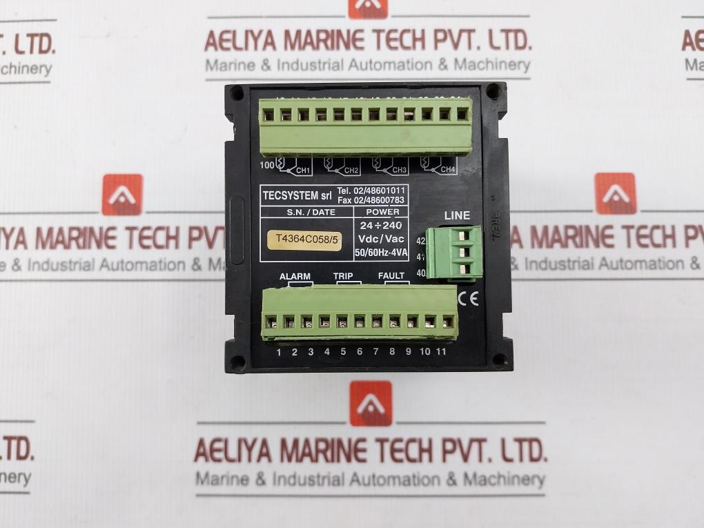 Tecsystem T154 Protection Relay 50/60Hz 24-240 Vdc/Vac