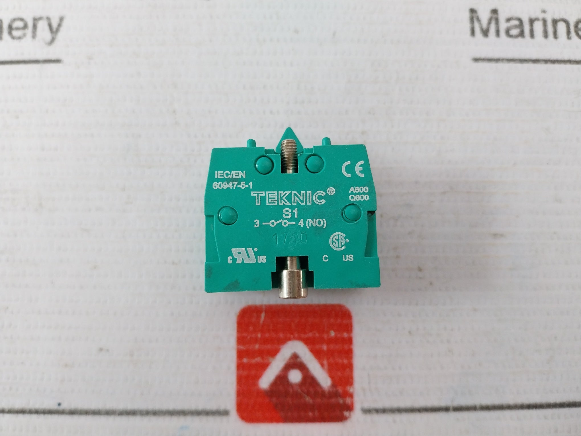 Lot Of 5X Teknic S1 Push Button Contact Block 500V 10A A600 Q600