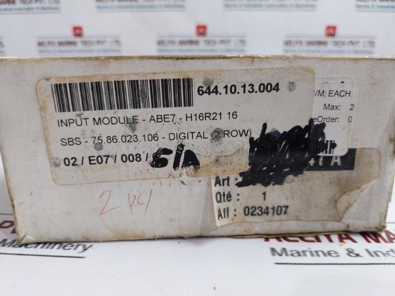 Telemecanique Abe7-h16R21 I/O Passive Connection Sub Base Module 24Vdc