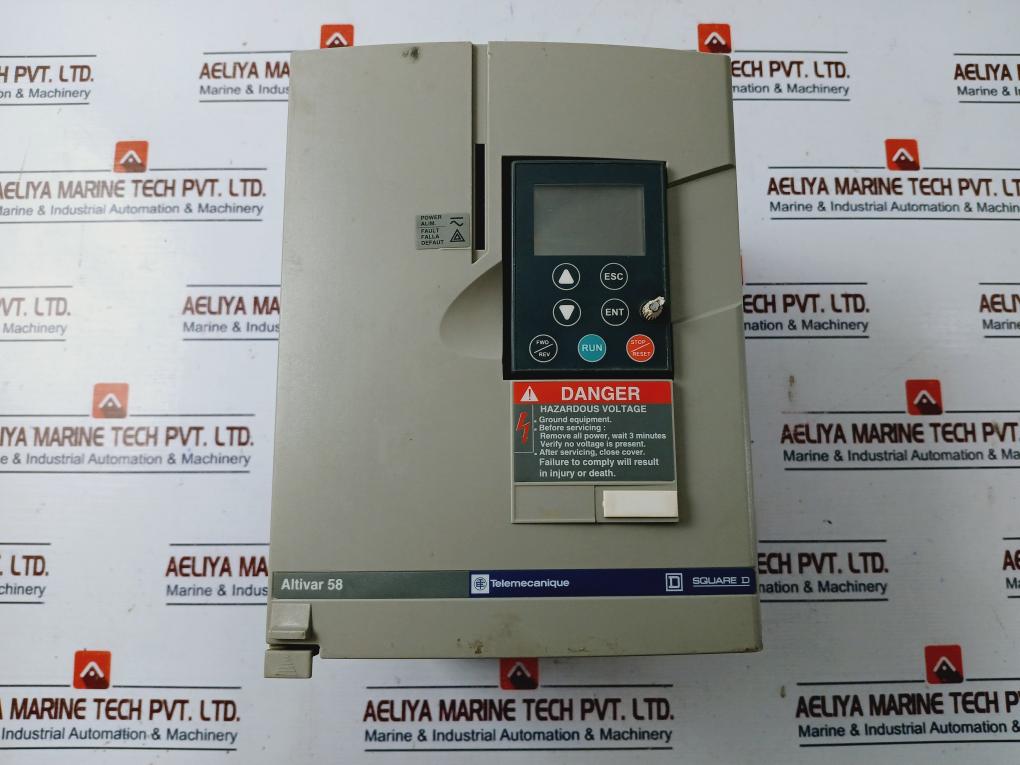 Telemecanique Atv58Hu29N4 Adjustable Speed Drive With Heat Sink Emc Filter 1.5Kw