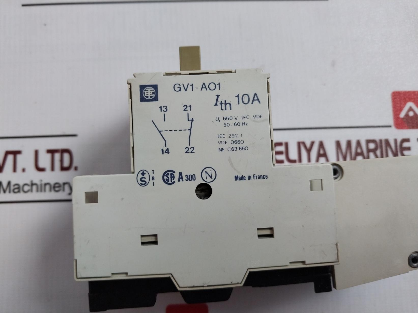 Telemecanique Gv1-m06 Motor Circuit Breaker 660V 50/60Hz 220-380-440V