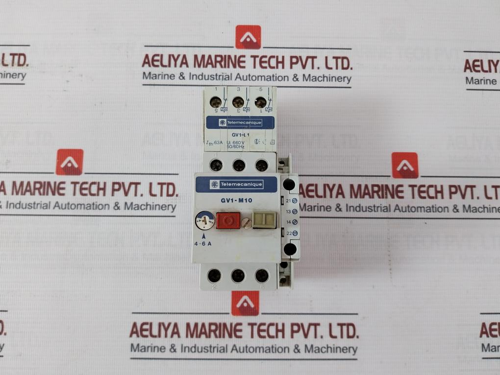 Telemecanique Gv1-m10 Solid State Overload/Relay 4-6A 660V 50/60Hz