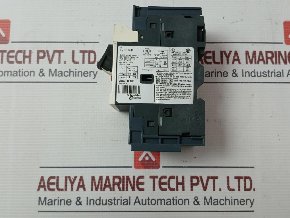 Telemecanique Gv2Me103 Motor Circuit Breaker Uimp 6Kv 50/60Hz