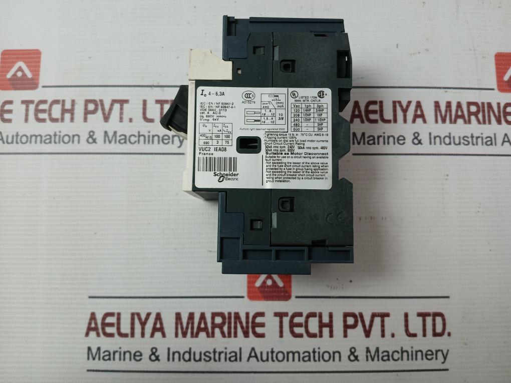 Telemecanique Gv2Me103 Motor Circuit Breaker Uimp 6Kv 50/60Hz
