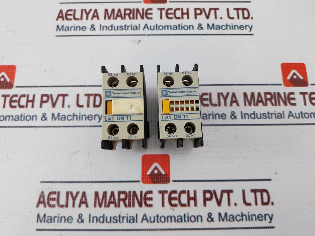 Lot of 2X Telemecanique La1 Dn11 Auxiliary Contact Block 10a 378352-01 31