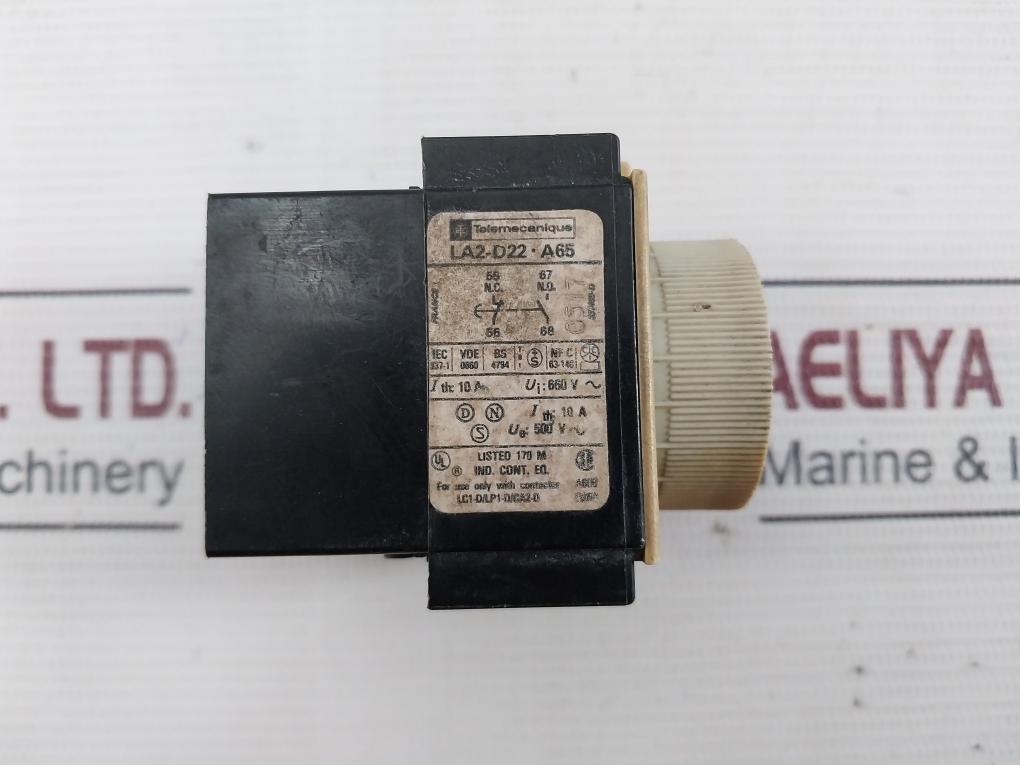 Telemecanique La2-d22 A65 Time Delay Module Iec 337-1 10A