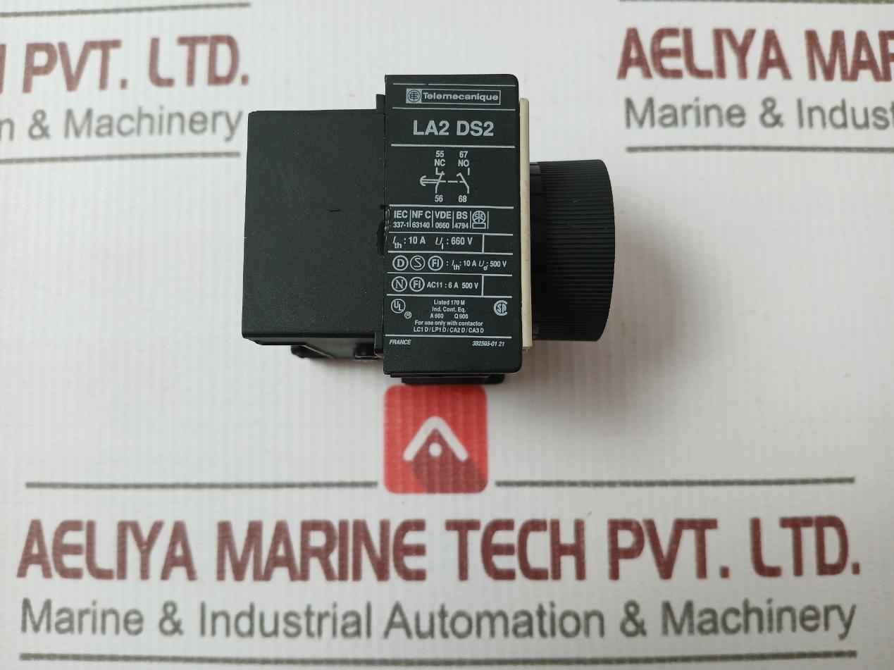 Telemecanique La2 Ds2 Time Delay Auxiliary Contact Block 660V 10A